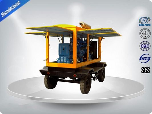 移動可能な三相トレーラーは発電機の無声タイプ 200-500Kw 600Kva を取付けました サプライヤー