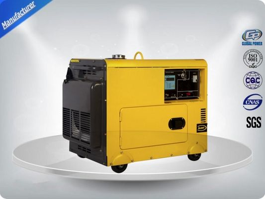 家の使用のための 4.5kva 無声ディーゼル発電機 3 段階のデジタル パネル、無声フレームとの携帯用発電機セット 72 dB サプライヤー