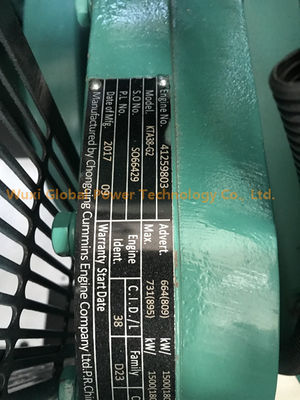 ファラデー交流発電機との予備発電640KW Cumminsの開いたディーゼル発電機50 HZ/60のHZ サプライヤー